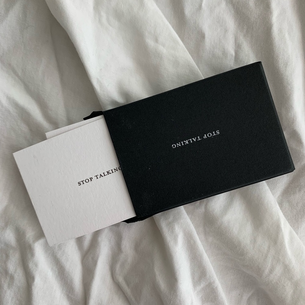 STOP TALKING business cards